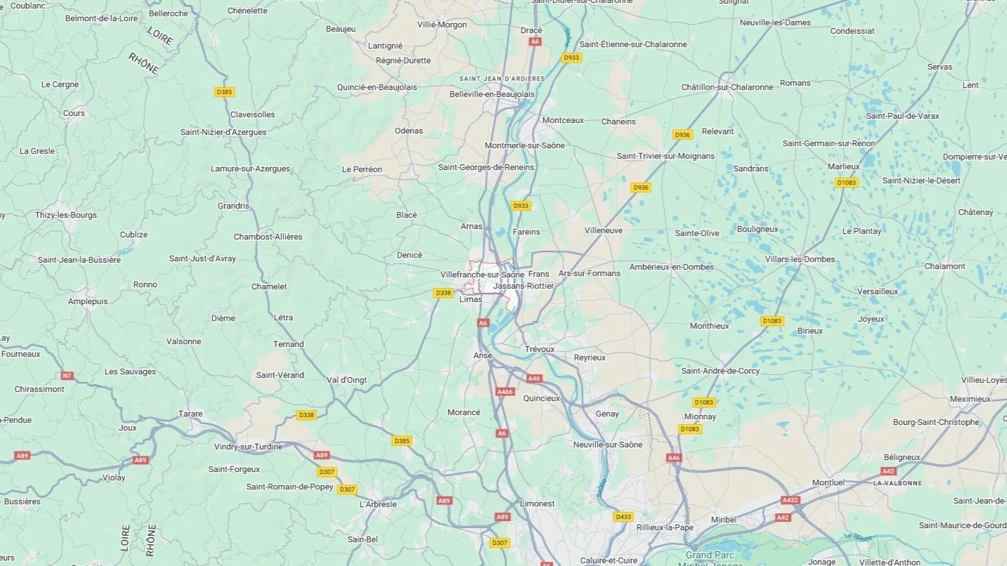 Zone d'intervention de LDMO – Ain, Lyon, Villefranche-sur-Saône, Trévoux, Dombes