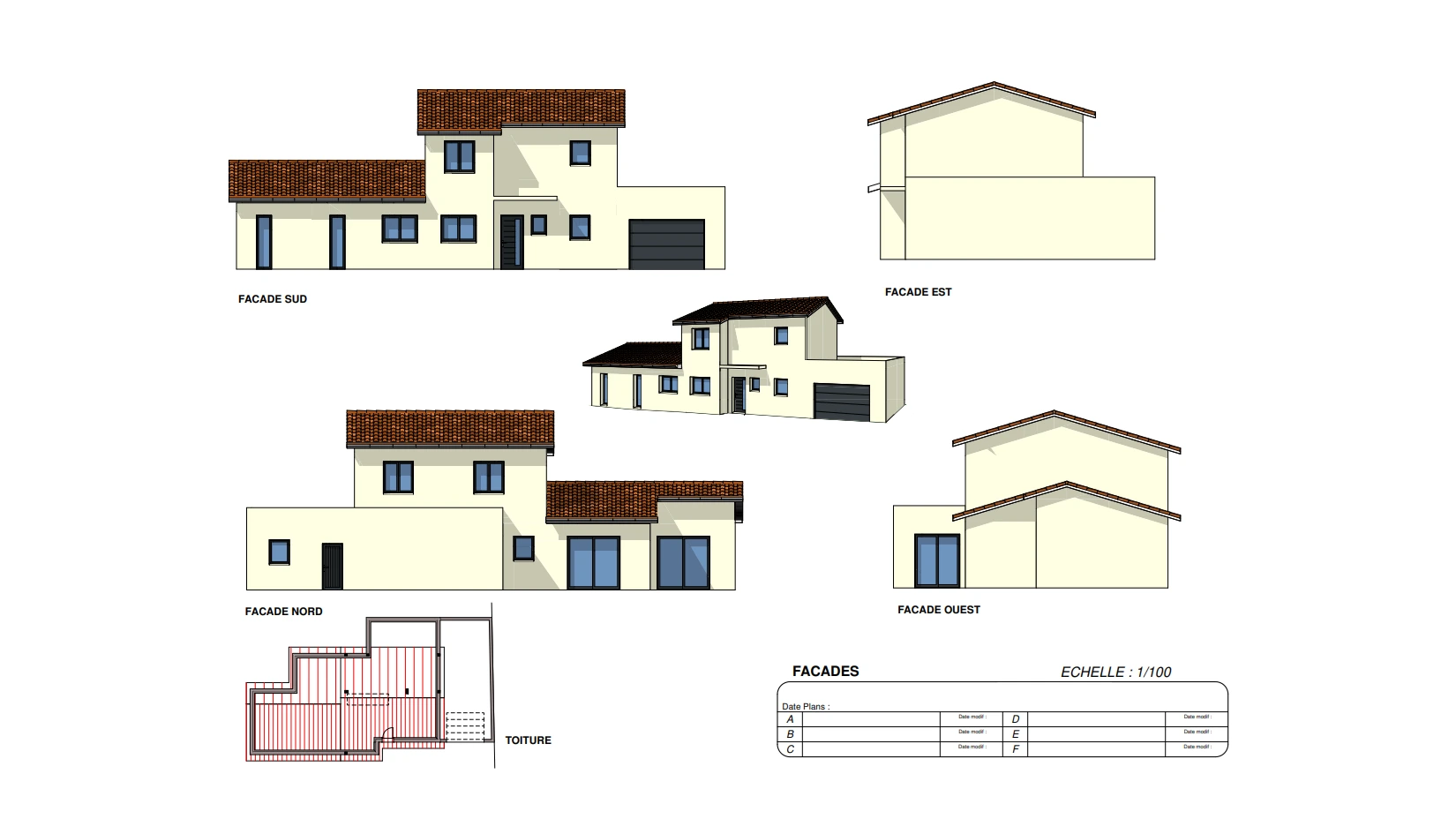 Plan surélévation maison Ain – LDMO